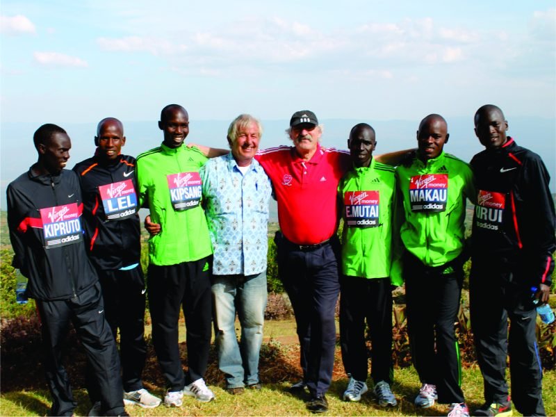 Athletes and coaches gathered at Kerio View
