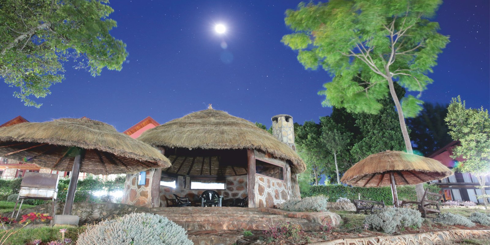 An evening event on the terrace at Kerio View