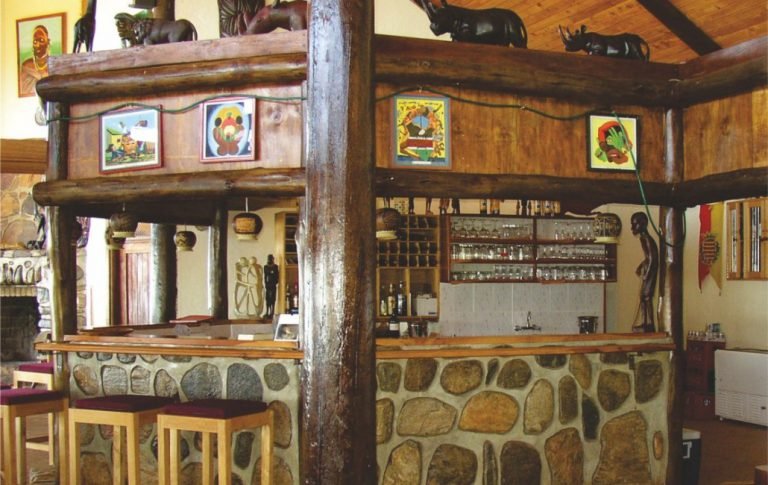 The bar at Kerio View Lodge